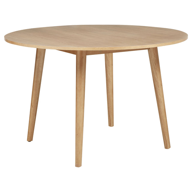 Tampa Furniture Outlet - Coaster - Andrews 48-inch Round Wood Dining Room Table Light Ash - 122500
