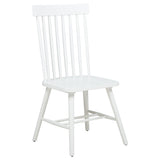 Andrews Windsor Spindle Back Dining Side Chair White (Set of 2)