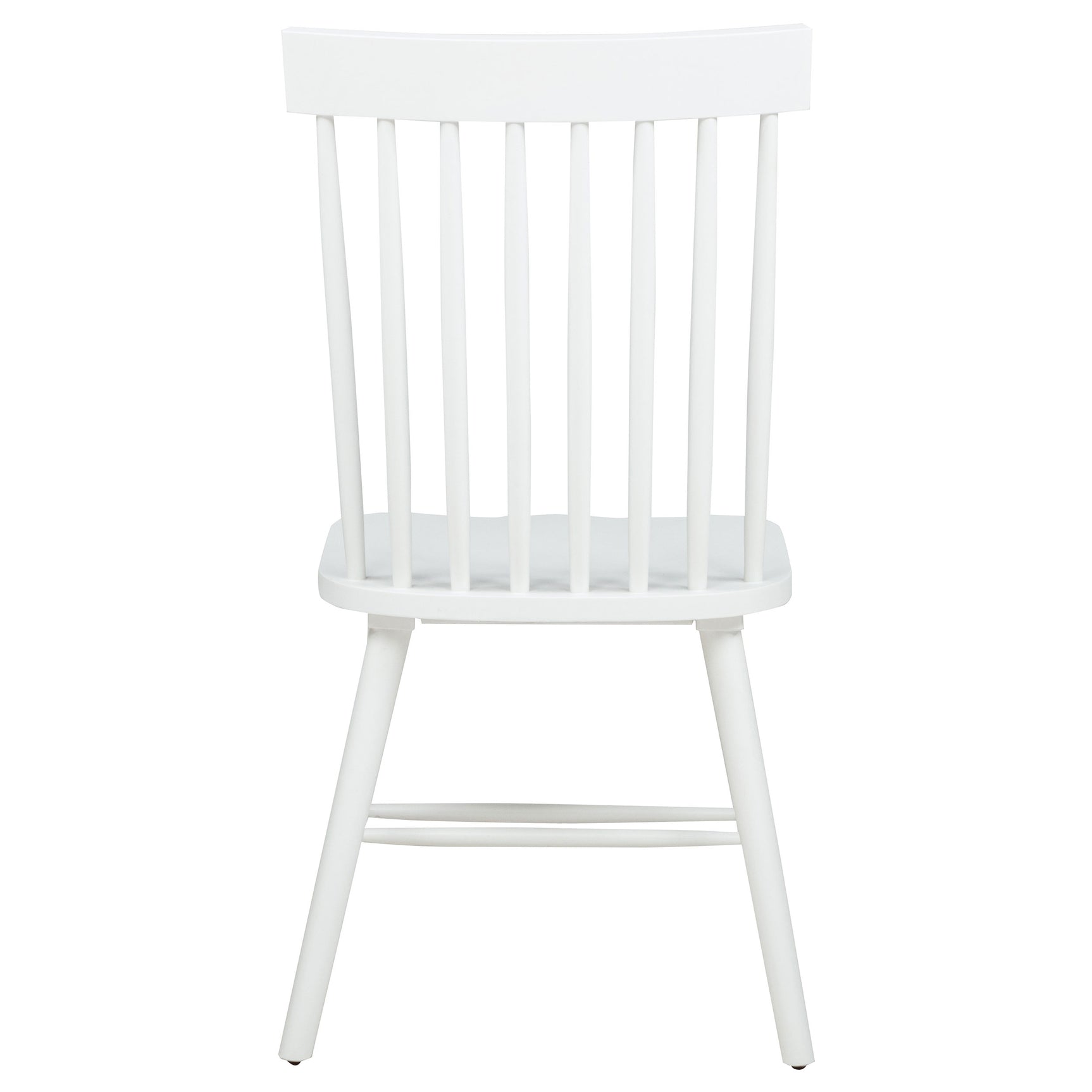 Andrews Windsor Spindle Back Dining Side Chair White (Set of 2)