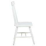 Andrews Windsor Spindle Back Dining Side Chair White (Set of 2)