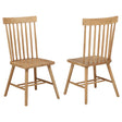 Tampa Furniture Outlet - Coaster - Andrews Windsor Spindle Back Dining Side Chair Light Ash (Set of 2) - 122502