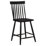 Andrews 5-piece Round Counter Dining Set Light Ash and Black