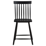 Andrews 5-piece Round Counter Dining Set Light Ash and Black