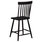 Andrews 5-piece Round Counter Dining Set Light Ash and Black