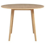 Andrews 5-piece Round Counter Dining Set Light Ash and White