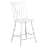 Andrews 5-piece Round Counter Dining Set Light Ash and White