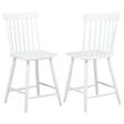 Tampa Furniture Outlet - Coaster - Andrews Windsor Counter Height Dining Side Chair White (Set of 2) - 122509WHT