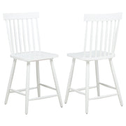 Tampa Furniture Outlet - Coaster - Andrews Windsor Counter Height Dining Side Chair White (Set of 2) - 122509WHT