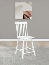 Andrews Windsor Counter Height Dining Side Chair White (Set of 2)