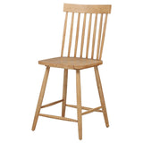 Andrews Windsor Counter Height Dining Side Chair Light Ash (Set of 2)