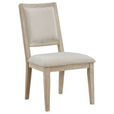 Trofello Cushioned Dining Side Chair White Washed (Set of 2) - Tampa Furniture Outlet