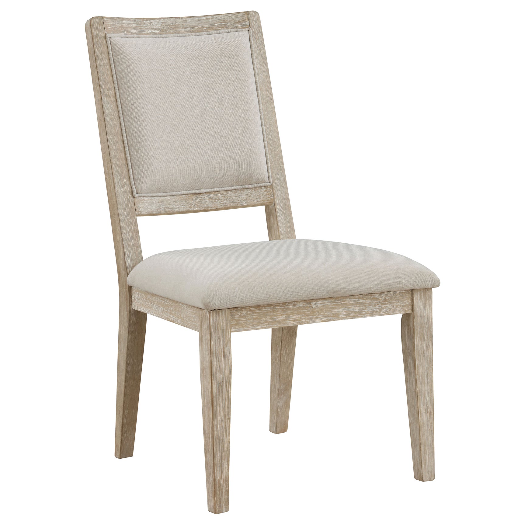 Trofello Cushioned Dining Side Chair White Washed (Set of 2) - Tampa Furniture Outlet