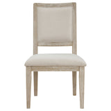 Trofello Cushioned Dining Side Chair White Washed (Set of 2) - Tampa Furniture Outlet