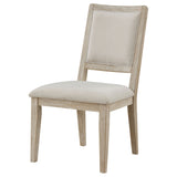 Trofello Cushioned Dining Side Chair White Washed (Set of 2) - Tampa Furniture Outlet