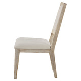 Trofello Cushioned Dining Side Chair White Washed (Set of 2) - Tampa Furniture Outlet