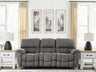 Tampa Furniture Outlet - Ashley Furniture - Bakerstein Living Room - PWR REC Sofa with ADJ Headrest - PC1250315
