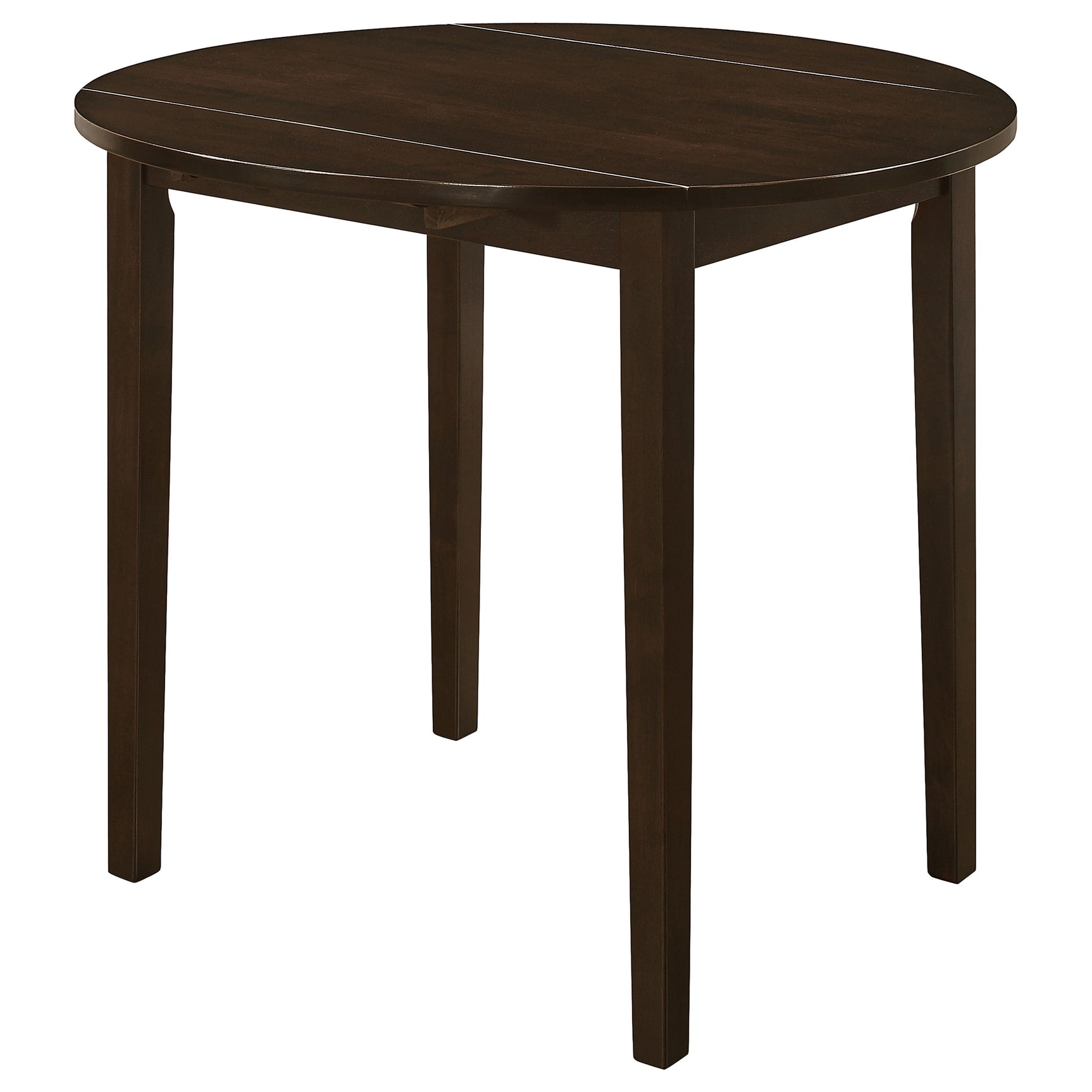 Bucknell 3-piece Round Drop Leaf Dining Table Set Cappuccino - Tampa Furniture Outlet