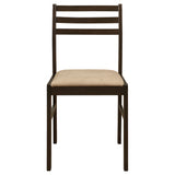 Bucknell 3-piece Round Drop Leaf Dining Table Set Cappuccino - Tampa Furniture Outlet