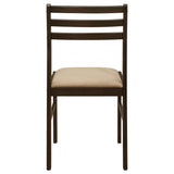 Bucknell 3-piece Round Drop Leaf Dining Table Set Cappuccino - Tampa Furniture Outlet