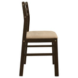 Bucknell 3-piece Round Drop Leaf Dining Table Set Cappuccino - Tampa Furniture Outlet