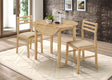 Tampa Furniture Outlet - Coaster - Bucknell 3-piece Round Drop Leaf Dining Table Set Natural - 130006