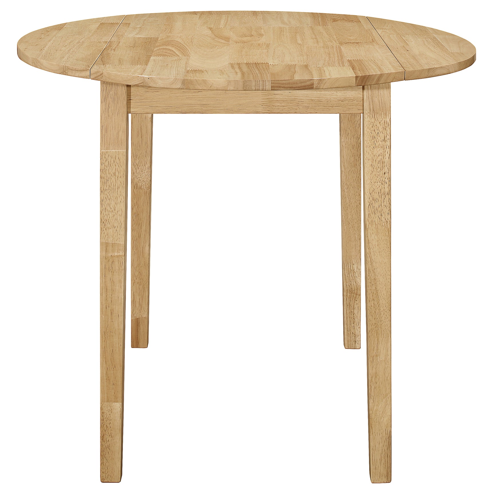Bucknell 3-piece Round Drop Leaf Dining Table Set Natural - Tampa Furniture Outlet