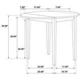 Bucknell 3-piece Round Drop Leaf Dining Table Set Natural - Tampa Furniture Outlet