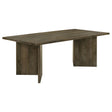 Tampa Furniture Outlet - Coaster - Tyler 80-inch Solid Wood Dining Table Mango Brown - 130511