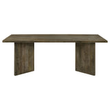 Tyler 80-inch Solid Wood Dining Table Mango Brown - Tampa Furniture Outlet