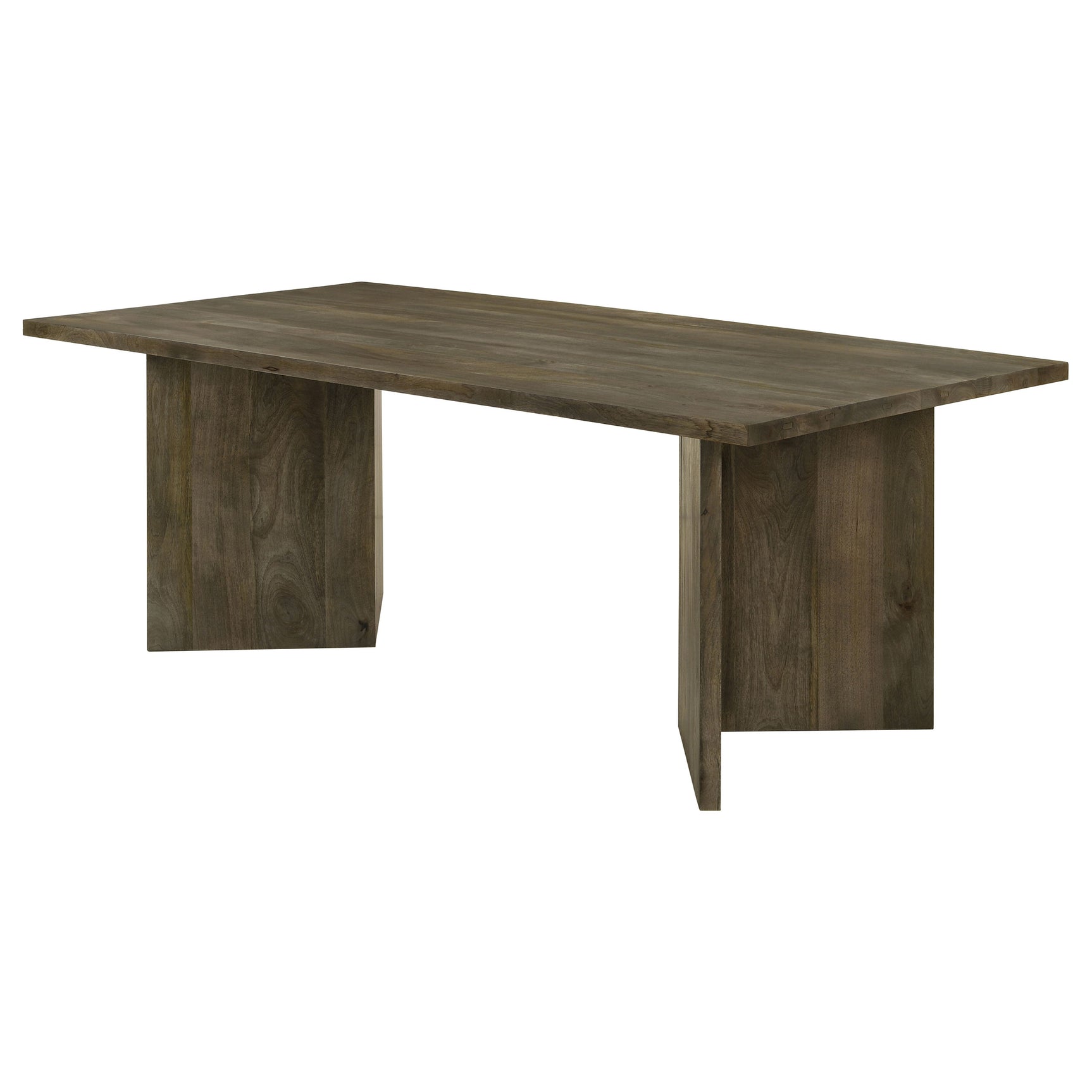 Tyler 80-inch Solid Wood Dining Table Mango Brown - Tampa Furniture Outlet