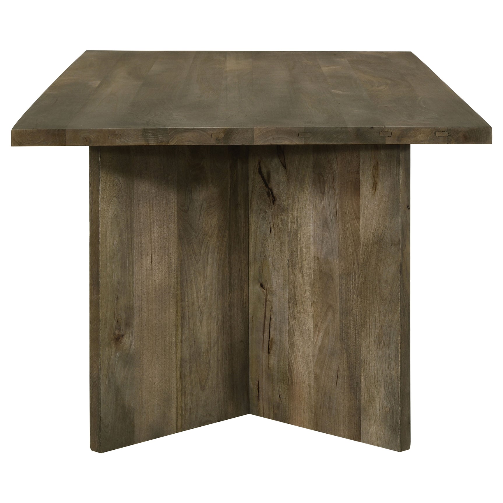 Tyler 80-inch Solid Wood Dining Table Mango Brown - Tampa Furniture Outlet