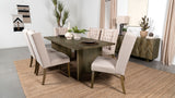 Tyler 80-inch Solid Wood Dining Table Mango Brown - Tampa Furniture Outlet
