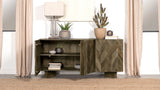 Tyler 3-door Solid Wood Sideboard Buffet Cabinet Mango Brown - Tampa Furniture Outlet