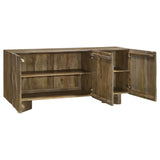 Tyler 3-door Solid Wood Sideboard Buffet Cabinet Mango Brown - Tampa Furniture Outlet
