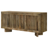 Tyler 3-door Solid Wood Sideboard Buffet Cabinet Mango Brown - Tampa Furniture Outlet