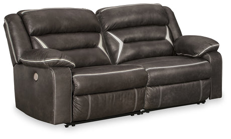 Tampa Furniture Outlet - Ashley Furniture - Kincord Sectional - 2-Piece Power Reclining Sectional Loveseat / Midnight - 13104S7