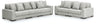 Tampa Furniture Outlet - Ashley Furniture - Regent Park 3-Piece Sectional Sofa and 2-Piece Sectional Loveseat - 3-Piece Sectional Sofa and 2-Piece Sectional Loveseat / Pewter - 14404U4