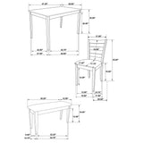 Guillen 5-piece Rectangular Dining Table Set Cappuccino - Tampa Furniture Outlet