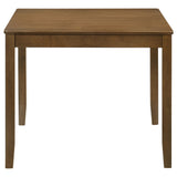 Parkwood 5-piece Square Dining Table Set Honey Brown - Tampa Furniture Outlet