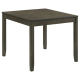 Parkwood 5-piece Square Dining Table Set Charcoal - Tampa Furniture Outlet