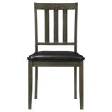 Parkwood 5-piece Square Dining Table Set Charcoal - Tampa Furniture Outlet