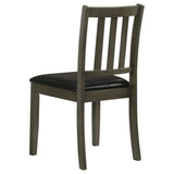 Parkwood 5-piece Square Dining Table Set Charcoal - Tampa Furniture Outlet