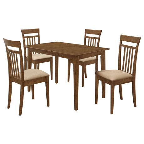 Robles 5-piece Rectangular Dining Table Set Chestnut - Tampa Furniture Outlet