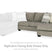 Tampa Furniture Outlet - Ashley Furniture - Creswell Sectional - LAF Sofa Chaise / Stone - 1530502