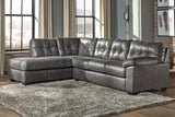 Tampa Furniture Outlet - Ashley Furniture - Fallston Sectional - RAF 2-Piece Sectional with Chaise / Slate - 17221S1