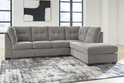 Tampa Furniture Outlet - Ashley Furniture - Lanelly Sectional - LAF 2-Piece Sectional with Chaise / Alloy - 17504S1