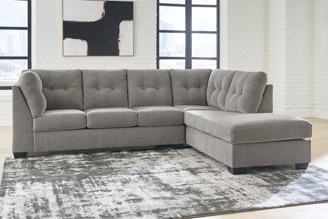 Tampa Furniture Outlet - Ashley Furniture - Lanelly Sectional - LAF 2-Piece Sectional with Chaise / Alloy - 17504S1