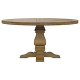 Florence 5-piece Round Dining Table Set Rustic Honey - Tampa Furniture Outlet