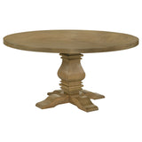 Tampa Furniture Outlet - Coaster - Florence Round 60-inch Wood Dining Table Rustic Honey - 180200