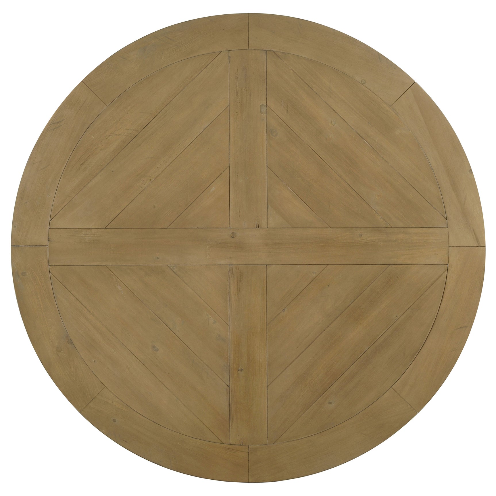 Florence Round 60-inch Wood Dining Table Rustic Honey - Tampa Furniture Outlet